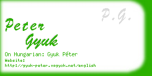 peter gyuk business card